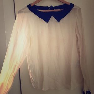 100% silk Club Monaco blouse